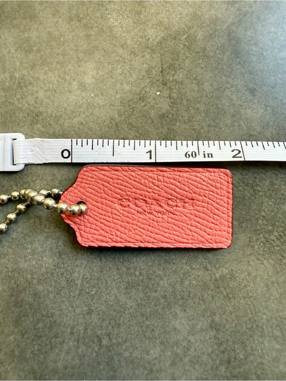 Pick 1 Coach Hang Tag - Plum, Salmon Pink or Navy